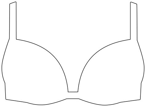 Shape Of Bra Free Printable Papercraft Templates