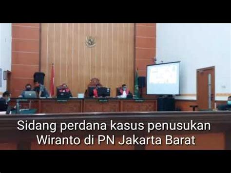 Penusuk Wiranto Diadili Di PN Jakarta Barat YouTube