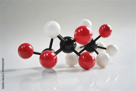 Molecular Formula Hydrogen Peroxide H O Structure And Models On White