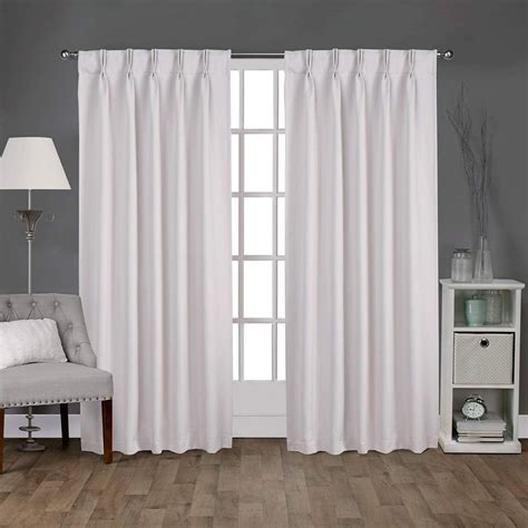 Amazon Double Pinch Pleated Blackout Curtains Polyester 50