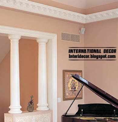 interior decor idea plaster cornice top ceiling cornice  coving