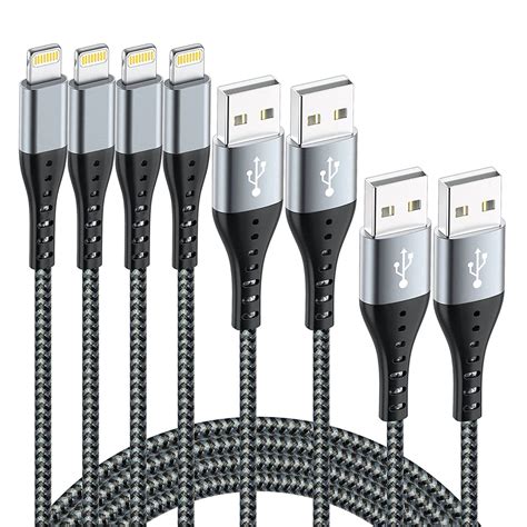 Get four MFi-certified Lightning cables in various lengths for just $6 ...