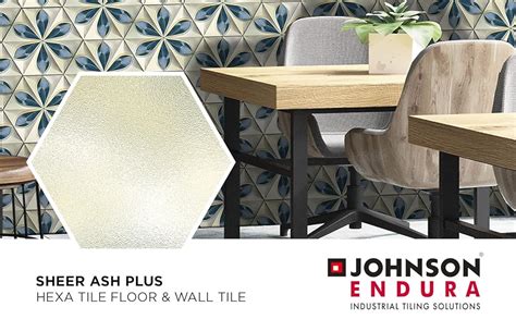 Johnson Endura Sheer Ash Plus Glazed Vitrified Hexa Wall And Floor