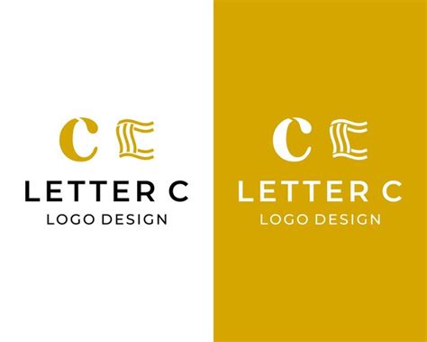 Cr Ation De Logo D Entreprise Monogramme Lettre C Vecteur Premium