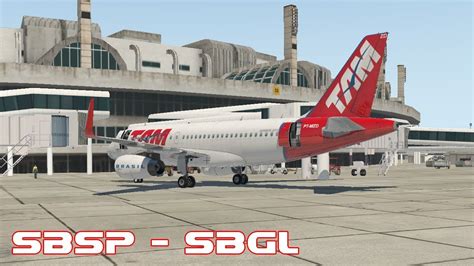 X Plane Airbus A Tam S O Paulo A Rio De Janeiro Sbsp Sbgl