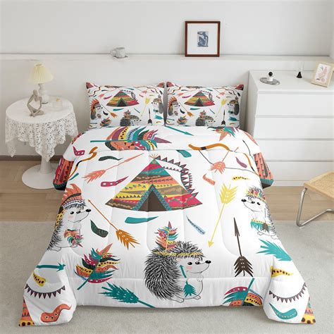 Indian Tent Queen Comforter Set Ethnic Tribe Arrow Aztec Bedding Set