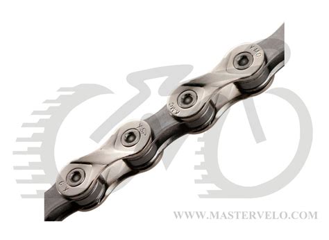 Цепь KMC X9 Silver/Gray 1/2 X 11/128 114 звеньев с замком в боксе