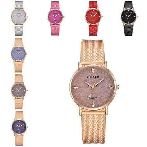 Yolako Yk Women Quartz Watch Rose Gold Pink