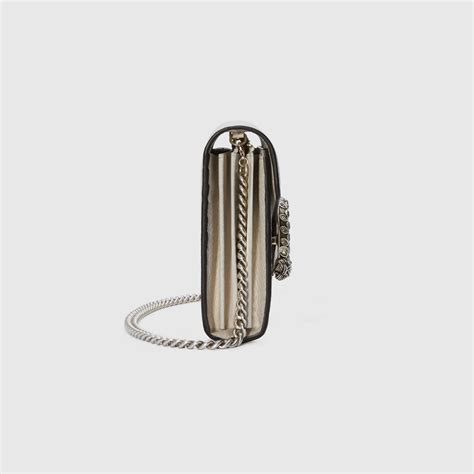 Mini Sac Dionysus En Cuir Avec Cha Ne En Cuir Blanc Gucci Fr