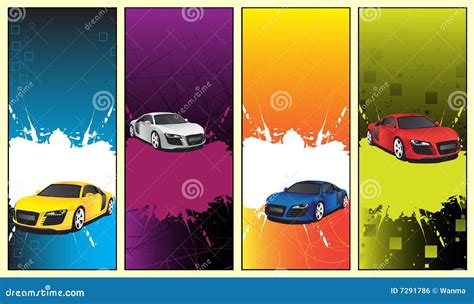 Car Banners Stock Vector Illustration Of Dash Dials 7291786