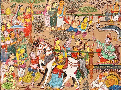 Mathura Vijaya Patta Painting Odisha Art Exotic India Art