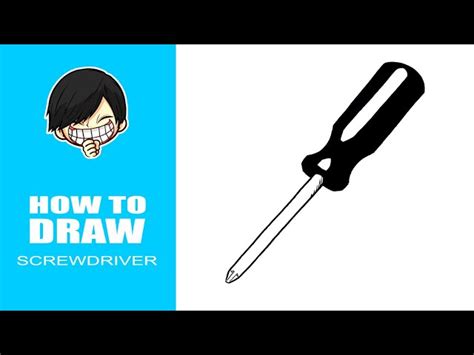 Drawing Screwdriver Tutorial How To Draw A Screwdriver Easy Off