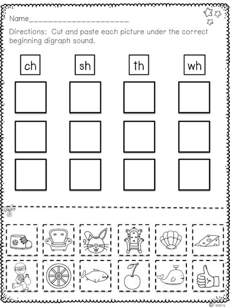 First Grade Digraphs Worksheets For Grade 1 Kidsworksheetfun