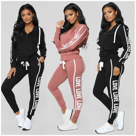 Women Autumn Winter Sport Suit Women Sets Tops Blouses Jogging Set