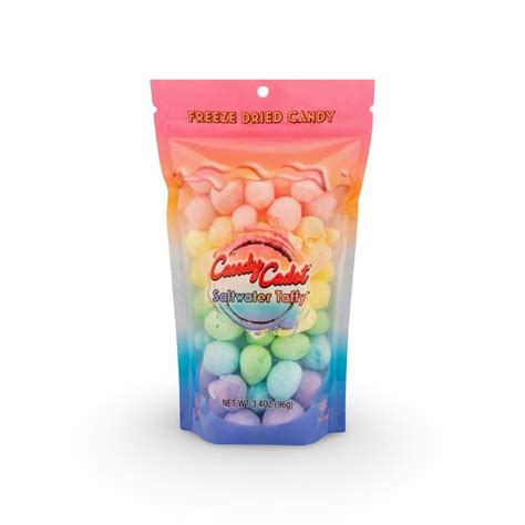 Freeze Dried Rainbow Salt Water Taffy Candy Cadet