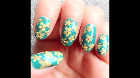 Easy Flower Nail Art Beauty Intact Youtube