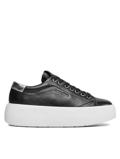 Calvin Klein Laisvalaikio Batai Bubble Cupsole Lace Up Hw Hw Juoda