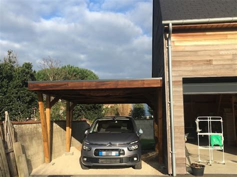 Carport Bois Adossé