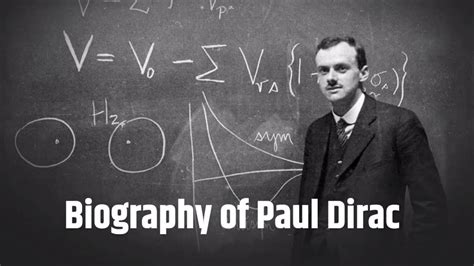 Biography Of Paul Dirac YouTube