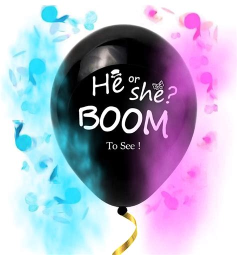 Gender Reveal Powder And Confetti Cannons And Ballon Kit Picture Perfect Events