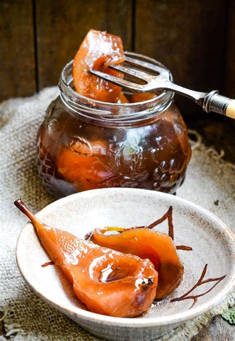 Sweet And Sour Spiced Pickled Pears Larder Love