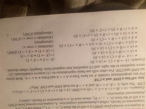 Solved A disjunctive normal form (DNF) is a wff of the form | Chegg.com