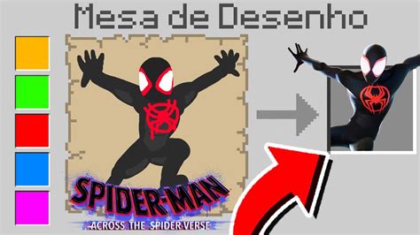 Tudo Que Eu Desenho Do Aranha Verso Aparece No Minecraft P Dru