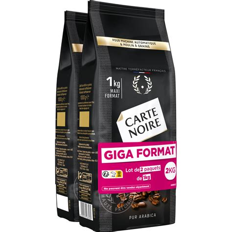 Carte Noire Caf En Grain Pur Arabica Classic X Kg Pas Cher Auchan Fr