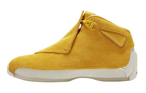 Air Jordan 18 Yellow Suede - Sep 2018 - AA2494-701 - KicksOnFire.com