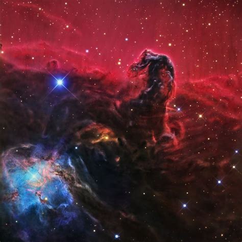 The Horsehead Nebula is a dark nebula in the constellation Orion. It is ...