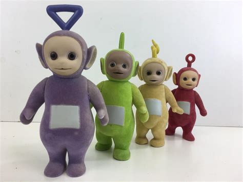 Teletubbies Vintage Complete Rare Set Of 4 Collectibles Toy 5” To 6