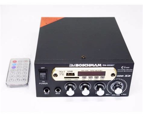 Усилитель AMPLIFIER 800BT FM USB 2x300W Блютуз + Караоке - Купить в ...