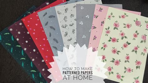 8 Easy Ways To Make Patterned Papers How To Make Patterned Papers