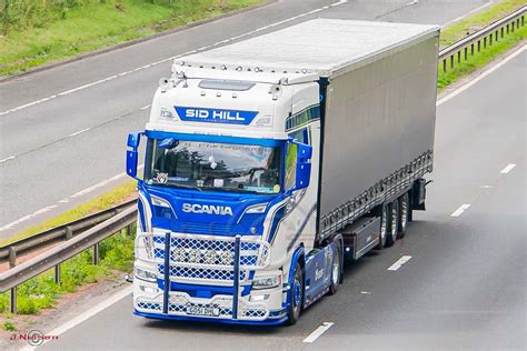 Sid Hill Scania S Series V8 Southbound M74 Near Larkhal Flickr