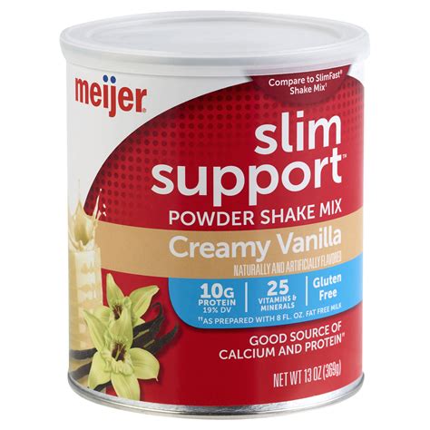 Meijer Slim Suppot Protein Shake Mix Vanilla 13 Oz Shipt