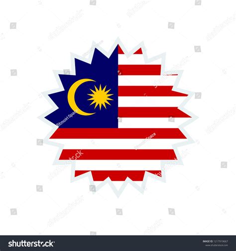 Malaysia Flag Malaysia Star Flag Royalty Free Stock Vector