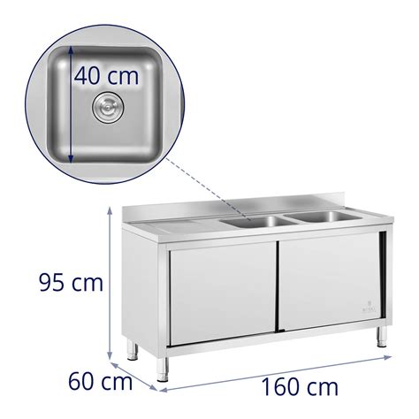 Commercial Kitchen Silver Sink Basins Royal Catering Stainless