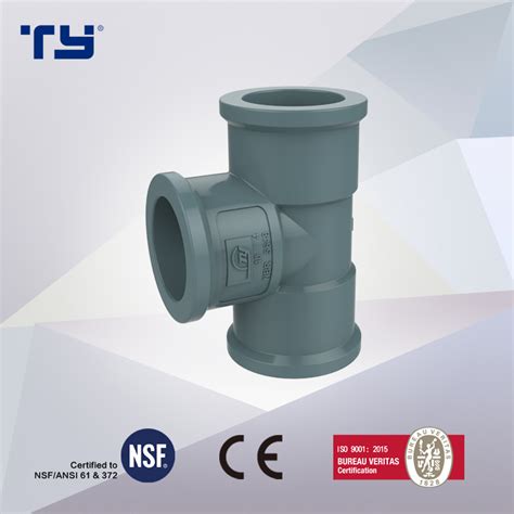 Equal Tee Of Pvc Water Supply Pressure Pipe Fitting Din Standard