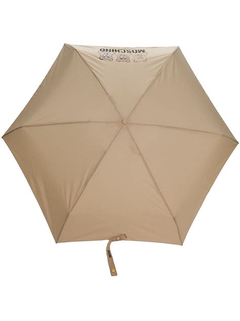 Moschino Bear Motif Umbrella Neutrals Farfetch