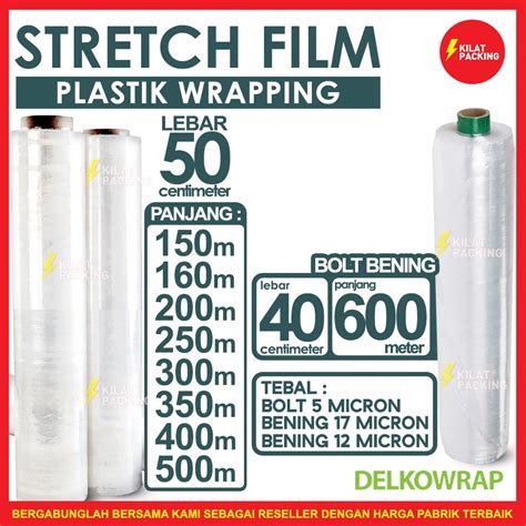 Jual Stretch Film Cm Plastik Wrapping Plastik Wrap Plastik