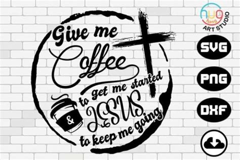 Coffee And Jesus Christian Graphic By Hughang Art Studio · Creative Fabrica