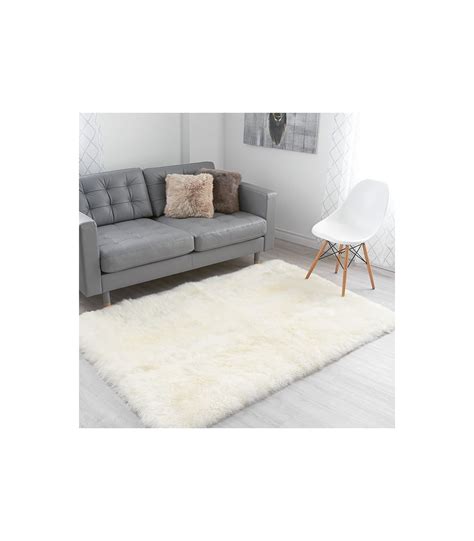 Large Ivory White Sheepskin Area Rug X Ft X Rug Sheepskin Town