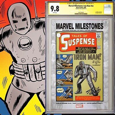 Cgc Ss Marvel Milestones Iron Man Signed By Stan Lee Ebay