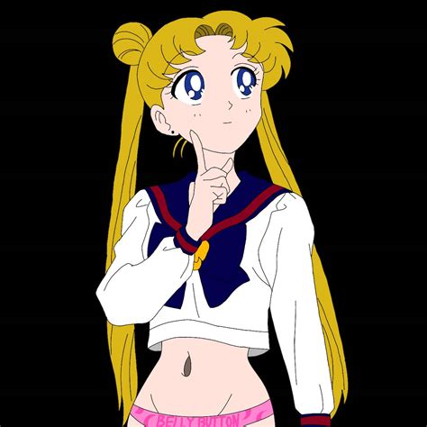 Usagi Tsukino S New Belly Button By Jokingbrianx On Deviantart