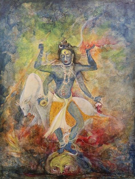 Dancing Shiva Painting at PaintingValley.com | Explore collection of ...