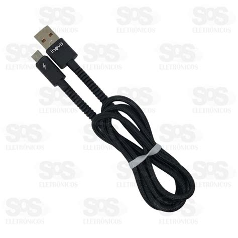 Cabo De Dados Micro Usb V8 1 Metro 34a Inova Cbo 5788