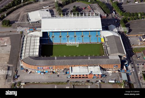 aerial view  leeds united elland road football stadium stock photo