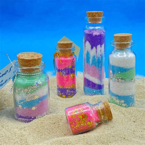 Rainbow Sand Art Craft Kit Fun Even When Theres No Sun 5 Mini Glass