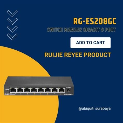 Ruijie Reyee Rg Es208gc 8 Port Gigabit Cloud Managed Switch Lazada Indonesia