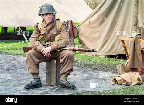 Character at the Pickering War Weekend 2019 Stock Photo - Alamy